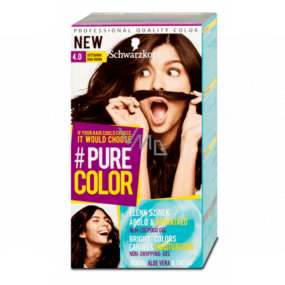 Schwarzkopf Pure Color Washout barva na vlasy 4.0 Tmavě hnědá 60 ml