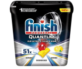 Finish Quantum Ultimate Lemon Sparkle tablety do myčky, chrání nádobí a sklenice, přináší oslnivou čistotu, lesk 51 kusů