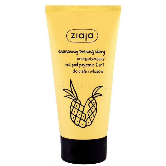 Ziaja Pineapple 2v1 energizující sprchový gel a šampon 160 ml