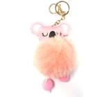 Albi Chlupatá klíčenka Koala růžová 11 cm