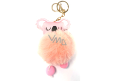 Albi Chlupatá klíčenka Koala růžová 11 cm