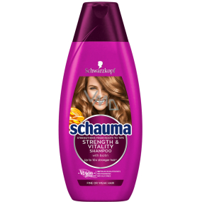Schauma Strength & Vitality šampon s mikroživinami a biotinem pro jemné až slabé vlasy 350 ml