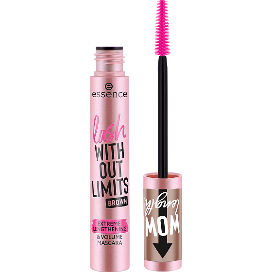 Essence Without Limits objemová a prodlužující řasenka 02 Brown 13 ml