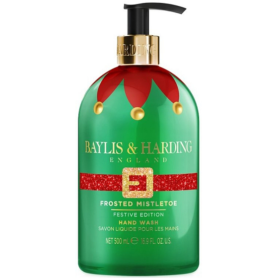 Baylis & Harding Skřítek Zmrzlé jmelí sváteční tekuté mýdlo dávkovač 500 ml