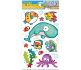 Samolepky dekorační Oceán, fialová chobotnice 26 x 42 cm