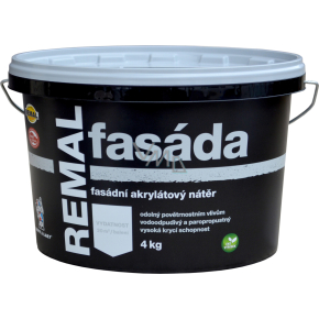 REMAL Fasáda akrylátová fasádní barva bílá 4 kg