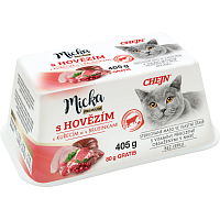 MICKA s hovězím vanička 405g (325g+80g GRATIS)