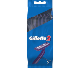 Gillette2 pohotová jednorázová holítka 5 kusů pro muže v sáčku