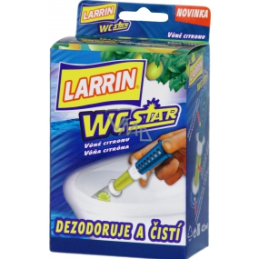 Larrin Wc Star vůně Citron gel do mísy 7 s gelovou náplní 42 ml