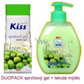 Mika Kiss Family Oliva tekuté mýdlo 0,5 l + Oliva sprchový gel 0,3 l