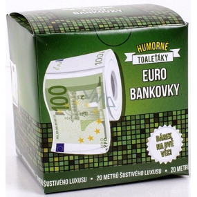 Albi Vtipný toaleťák Jako Euro bankovka, 20 metrů šustivého luxusu, Dárkový toaletní papír