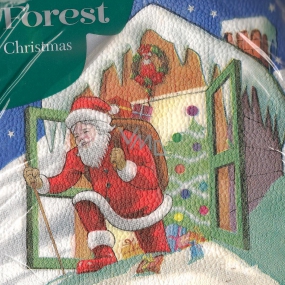Forest Papírové ubrousky 1 vrstvé 33 x 33 cm 20 kusů Vánoční Děda mráz
