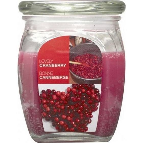 Bolsius Aromatic Lovely Cranberry - Krásná brusinka vonná svíčka ve skle 92 x 120 mm 830 g, doba hoření 100 hodin