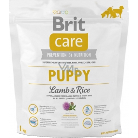 Brit Care Junior Jehněčí + rýže superprémiové krmivo pro štěňata, malá a střední plemena 1 kg