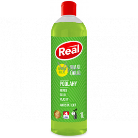 Real Maxi úklid Podlahy univerzální antistatický čisticí prostředek s aroma oleji na nerez, sklo, plasty 1 l