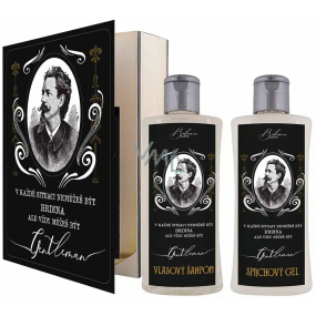 Bohemia Gifts Gentleman Olivový olej sprchový gel 250 ml + šampon na vlasy 250 ml, kniha kosmetická sada