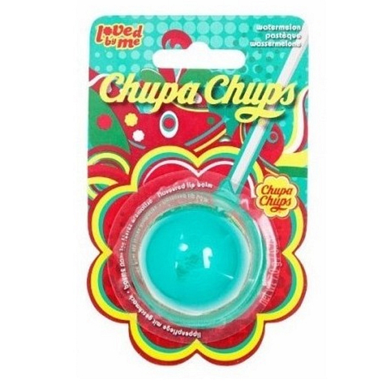 Lip Smacker Chupa Chups Vodní meloun balzám na rty kulatý 7 g