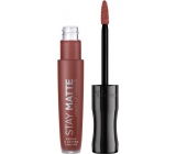 Rimmel London Stay Matte Nude Liquid Lip Colour tekutá rtěnka 723 Troublemaker 5,5 ml