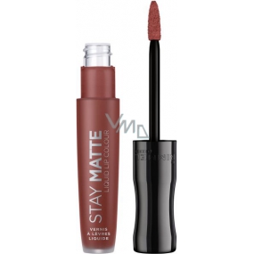 Rimmel London Stay Matte Nude Liquid Lip Colour tekutá rtěnka 723 Troublemaker 5,5 ml