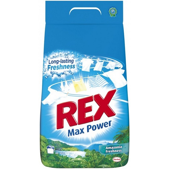 Rex Max Power Amazonia Freshness prací prášek na bílé i barevné prádlo 18 dávek 1,17 kg