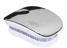 Ikoo Pocket Metallic Kapesní kartáč na vlasy podle čínské medicíny Oyster White stříbrno-bílý