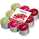 Bolsius Aromatic Cranberry - Brusinka vonné čajové svíčky 18 kusů, doba hoření 4 hodiny