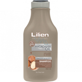 Lilien Macadamia Oil šampon pro jemné vlasy bez objemu 350 ml