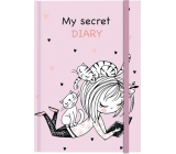 Albi My Secret Diary - Můj tajný deníček růžový A5 60 listů 15,5 x 21,5 cm