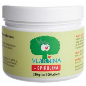 SunPharm Vláknina + Spirulina ochucené tablety doplněk stravy 300 tablet