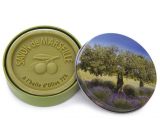 Esprit Provence Olivový olej rostlinné toaletní mýdlo bez palmového oleje v plechu 100 g