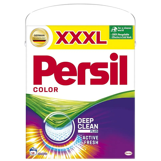 Persil Deep Clean Color prací prášek na barevné prádlo box 58 dávek 3,48 kg