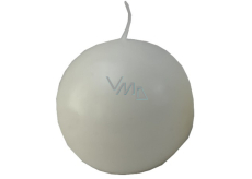 Bílá svíčka koule velká 100 mm 1 kus