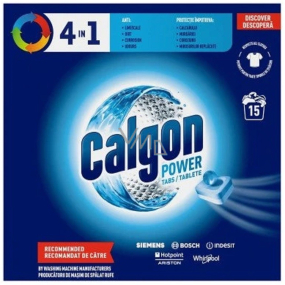 Calgon Power 4v1 tablety proti vodnímu kameni 15 tablet 195 g