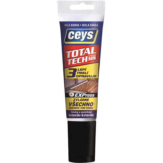 Ceys Total Tech voděodolné lepidlo a tmel, bílý, 125 g