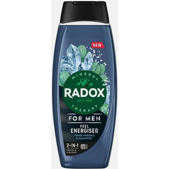 Radox Men Feel Energized 2v1 sprchový gel a šampon pro muže 450 ml