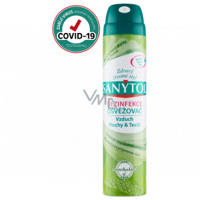 Sanytol Mentol čistí vzduch a dezinfikuje všechny povrchy a textil 300 ml