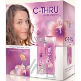 C-Thru Pearl Garden sprchový gel 250 ml + deodorant sprej 150 ml, kosmetická sada