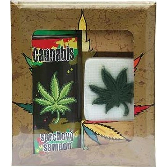 Bohemia Gifts Cannabis Konopný olej sprchový gel 300 ml + mýdlo 70 g, kosmetická sada