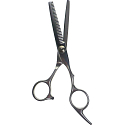 Kadeřnické nůžky hřebínkové 17 cm