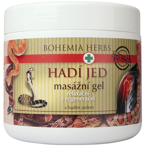 Bohemia Gifts Hadí jed masážní gel se syntetickým hadím jedem 600 ml
