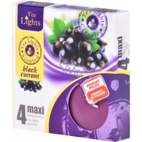 Tea Lights Black Currant vonné čajové svíčky Maxi 4 kusy