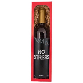 Bohemia Gifts Merlot No stress červené dárkové víno 750 ml