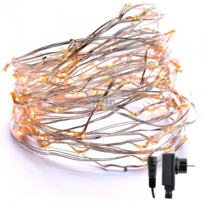 Emos Osvětlení vánoční 10 m, 100 LED teplá bílá + 5m přívodní kabel