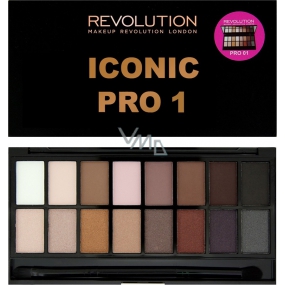 Makeup Revolution Iconic Pro 1 paletka očních stínů 16 g