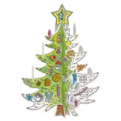 Monumi Vánoční stromeček Skládačka k vymalování pro děti 3+ výška 67 cm