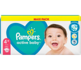 Pampers Active Baby 4+ Maxi Plus 10-15 kg plenkové kalhotky 54 kusů