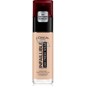 Loreal Paris Infallible 24H Fresh Wear Foundation make-up kryje nedokonalosti, nestírá se, nevysušuje pleť 025 Rose Ivory 30 ml