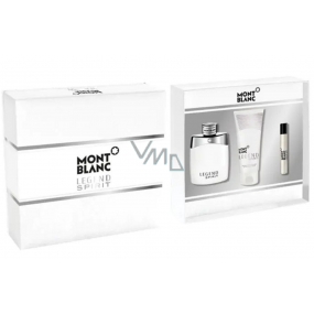 Montblanc Legend Spirit toaletní voda pro muže 100 ml + balzám po holení 100 ml + toaletní voda 7,5 ml, dárková sada