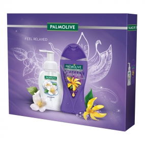 Palmolive So Relaxed sprchový gel pro ženy 250 ml + Magic Softness Jasmine pěnové mýdlo na ruce 250 ml, kosmetická sada