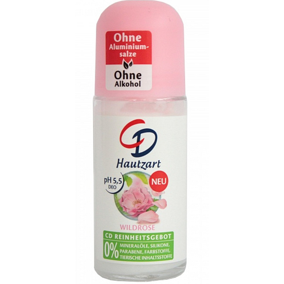 CD Wild Rose - Svěží růže kuličkový antiperspirant deodorant roll-on pro ženy 50 ml
